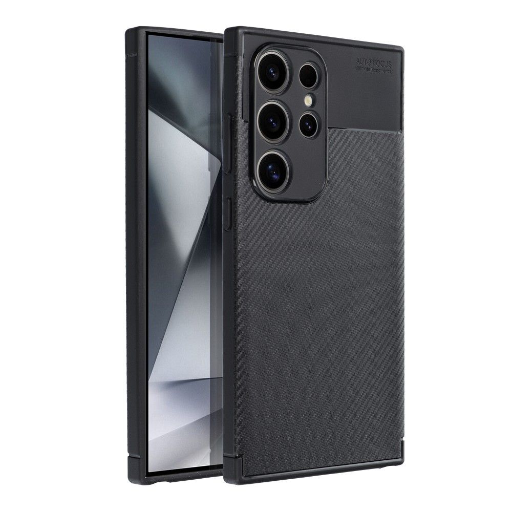 Dėklas telefonui CARBON PREMIUM SAMSUNG S24 Ultra juodas