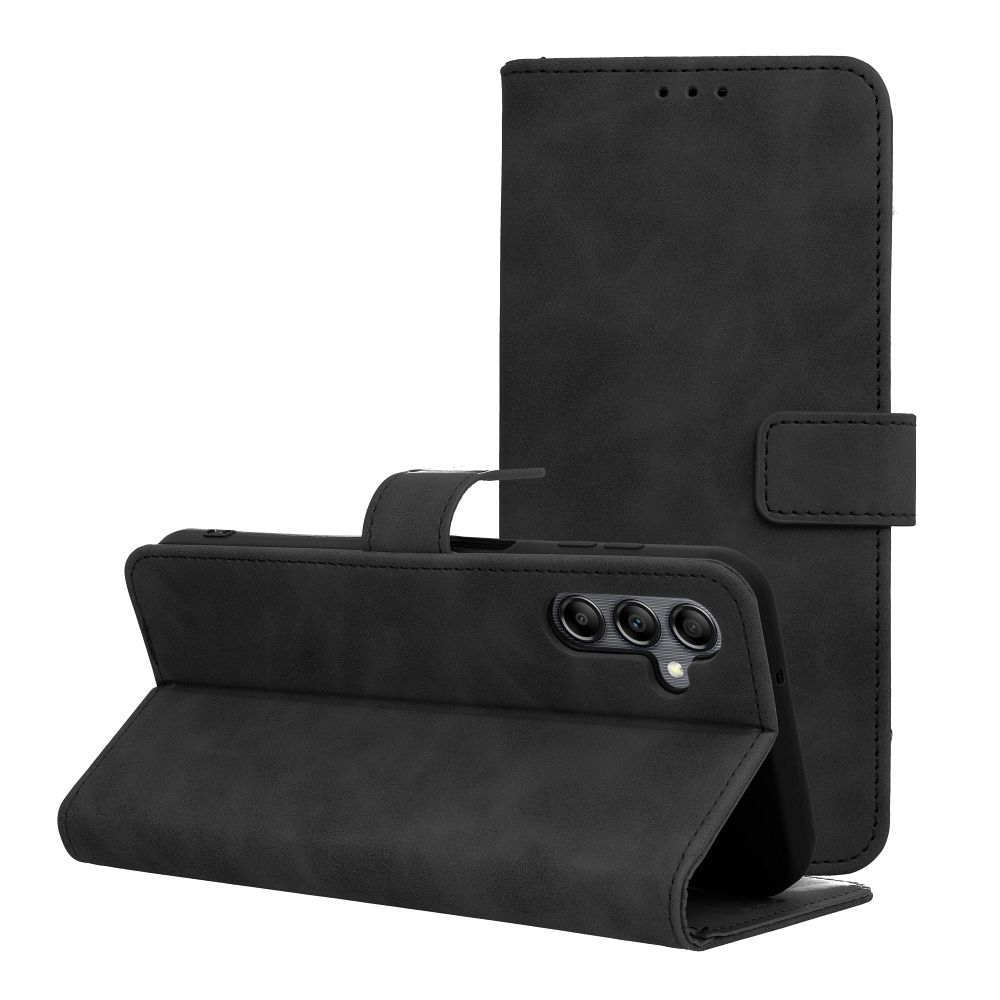 TENDER knygos dėklas telefonui SAMSUNG A14 4G / A14 5G juodas