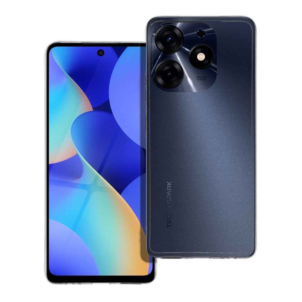 2 mm skaidrus dėklas telefonui TECNO Spark 10 PRO (kameros apsauga)