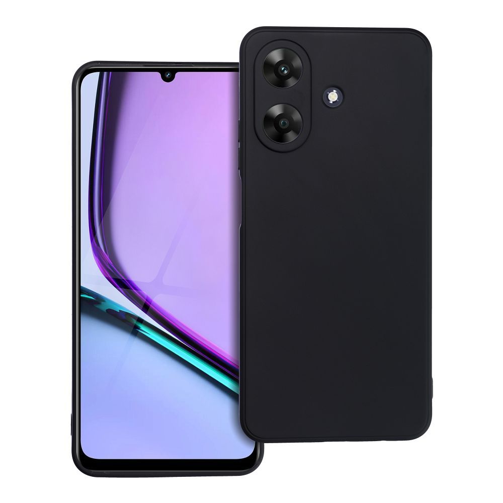 Чехол для Realme NOTE 60, матовый чёрный