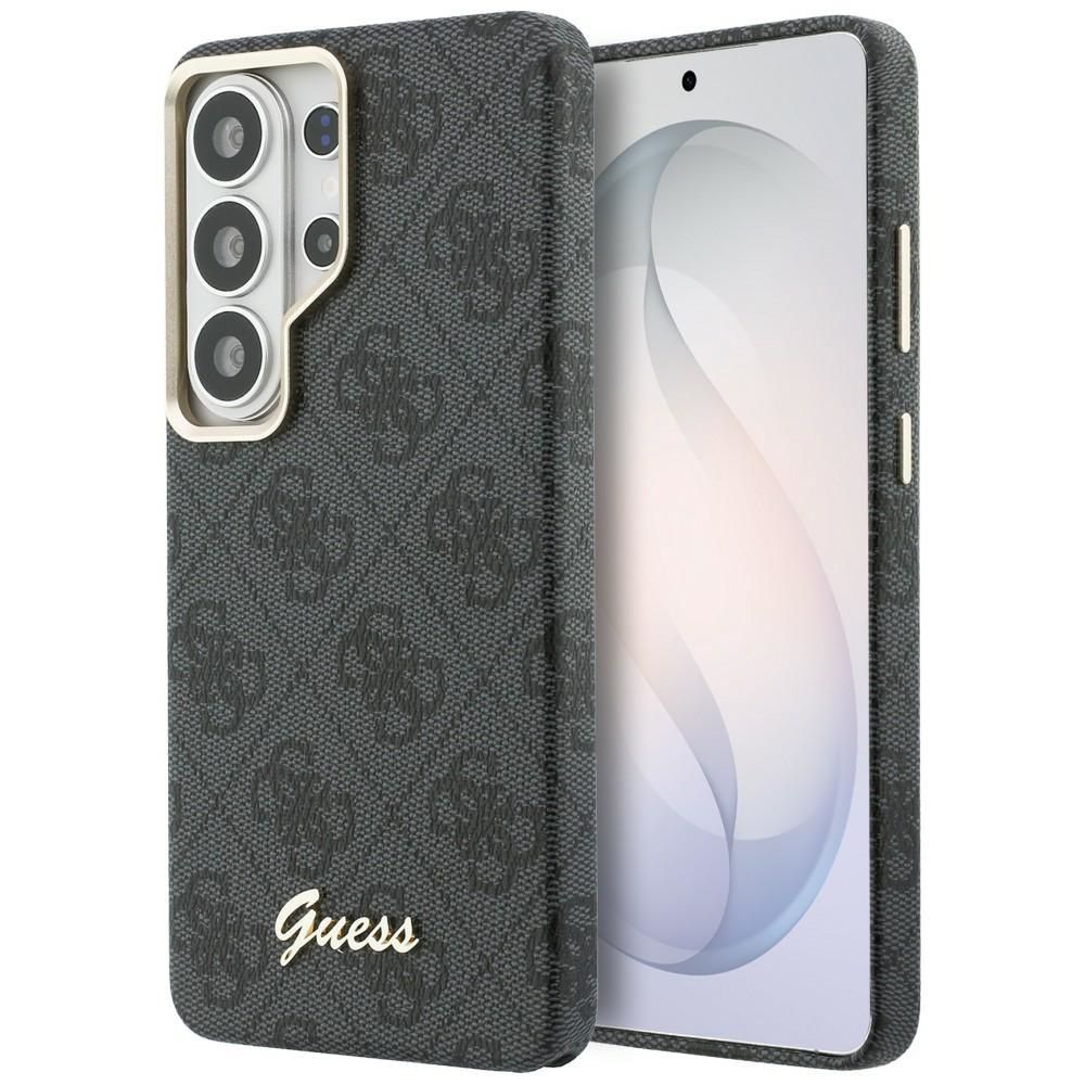 Guess dėklas 4G Script MagSafe skirtas Samsung Galaxy S26 Ultra juodas
