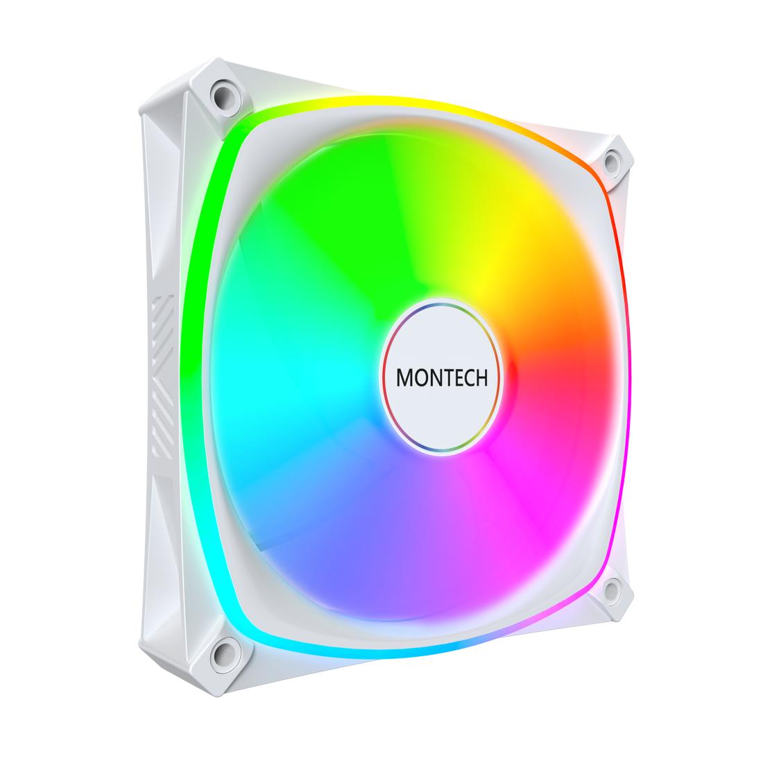 Korpuso ventiliatorius 120mm Montech AX120 Pro baltas 3vnt