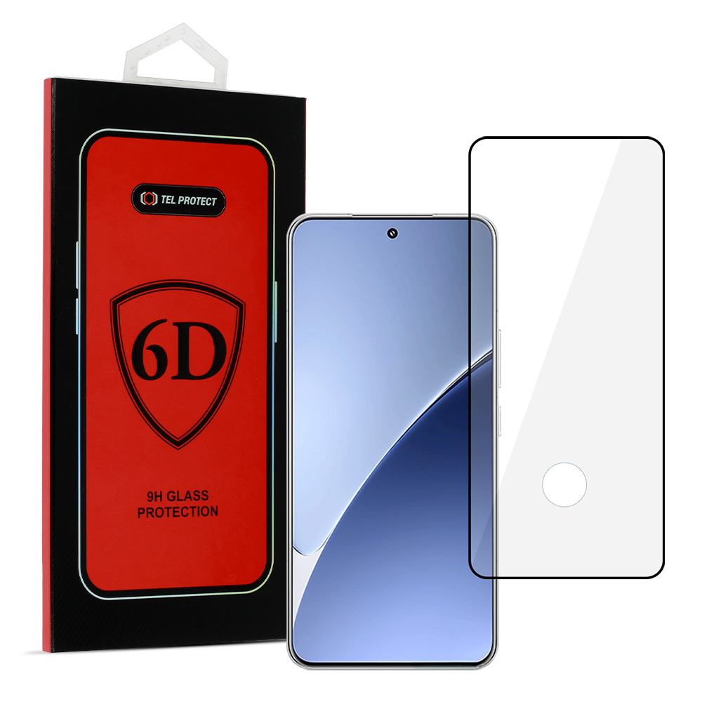 Tel Protect Full Glue 6D Закалённое стекло для Xiaomi 15 Pro чёрный