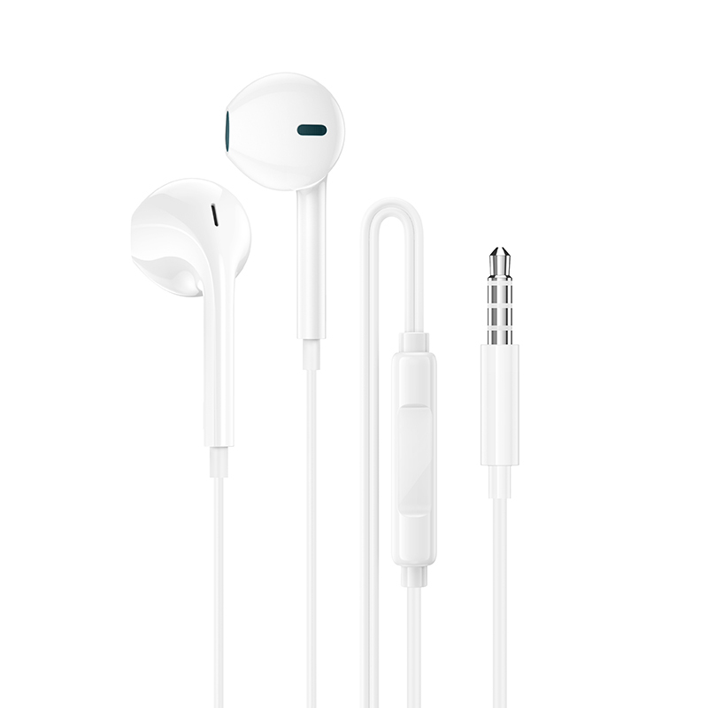 Borofone BM100 Fuente Earphones with Microphone white