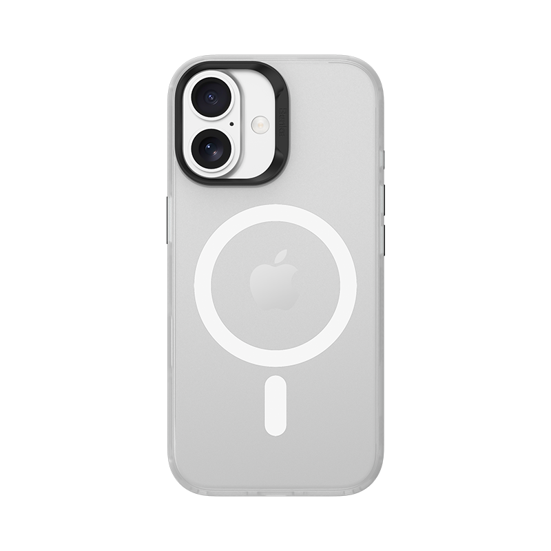 Benks magnetinis Lucid Armor dėklas iPhone 17 baltas (0067) (kamera valdymo mygtukas)