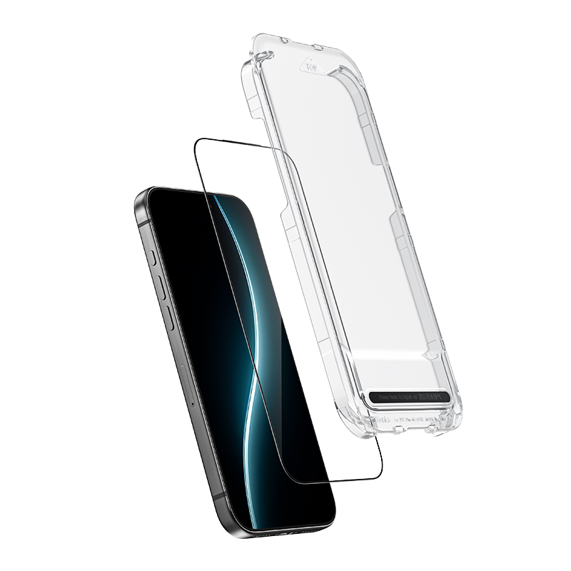Benks Apsauginis stiklas Glass Warrior Safyro danga skirta iPhone 17 Pro - juodas