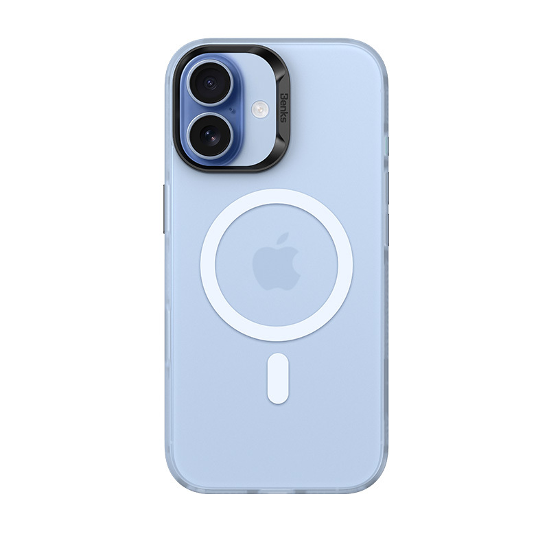 Benks Magnetic Lucid Armor dėklas (C067) iPhone 17 mėlynas (Camera Control mygtukas)