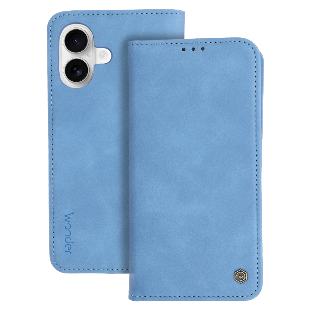 Wonder Smart dėklas iPhone 17 rūko mėlynas