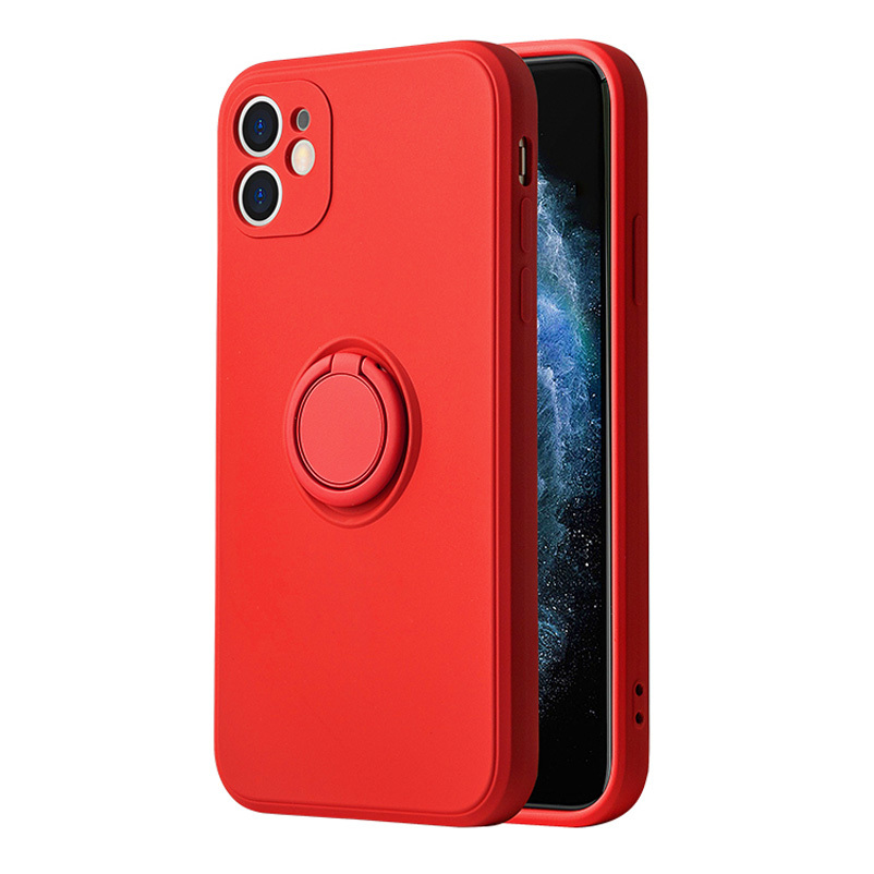 Vennus силиконовый чехол с кольцом для Xiaomi Redmi Note 11 5G/Note 11S 5G/Poco M4 Pro 5G красный