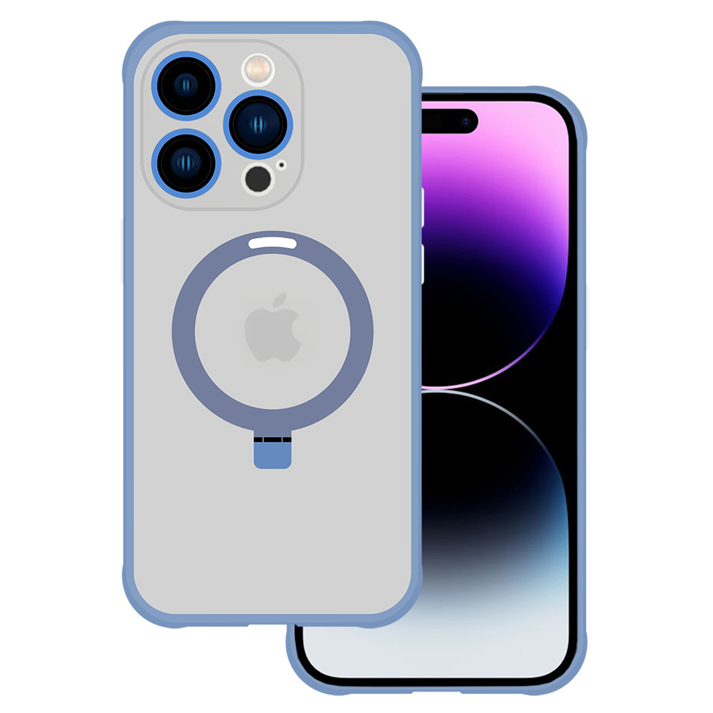 Tel Protect Magiškas Magnetinis Dėklas su stovu Iphone 14 Pro mėlynas