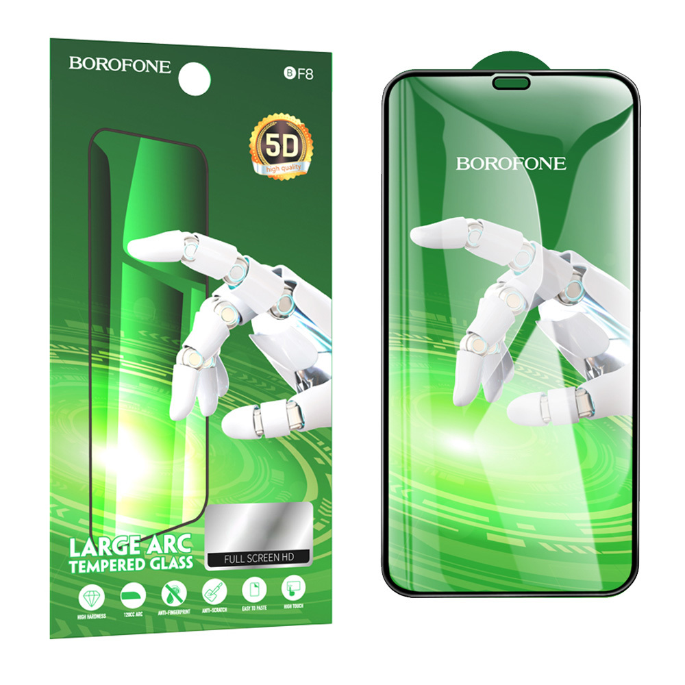 Закалённое стекло Borofone BF8 Diamond Armor Full Screen 5D Large Arc для iPhone 12 Pro Max - 10 штук