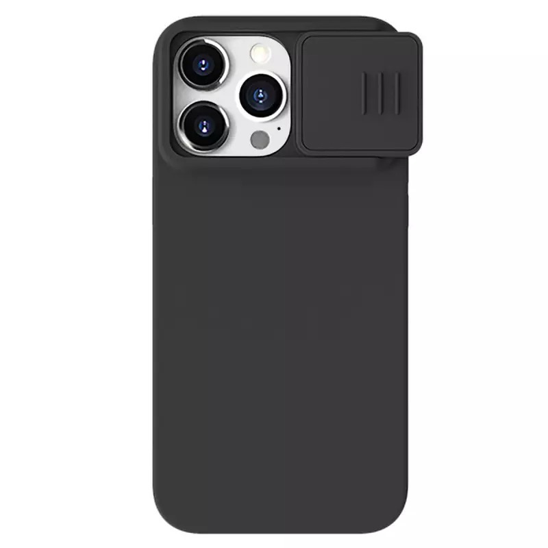 Nillkin CamShield Silky Silicone Case for Iphone 15 Plus black
