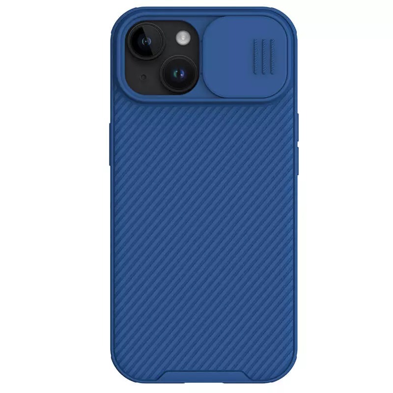 Dėklas Nillkin CamShield Pro Apple iPhone 15 Plus mėlynas