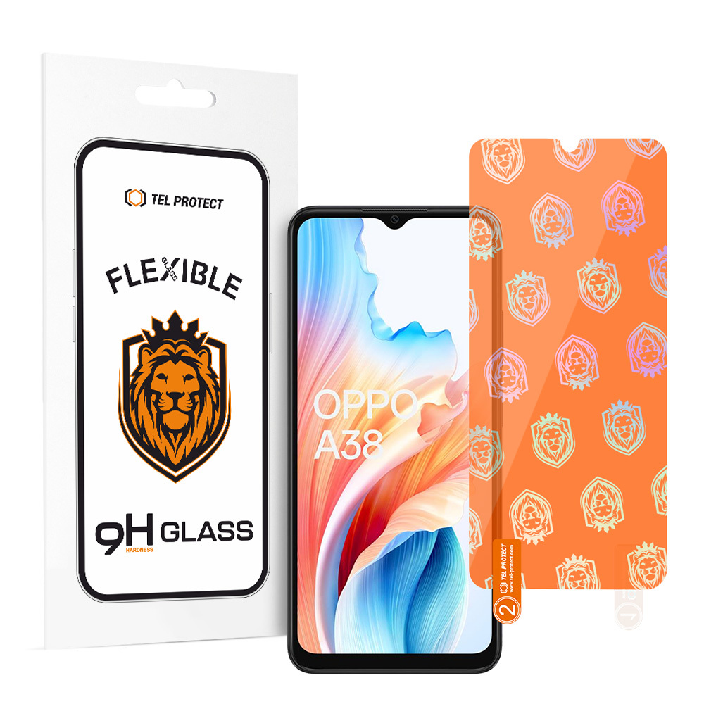 Tel Protect Geriausias lankstus hibridinis apsauginis stiklas OPPO A18/A38