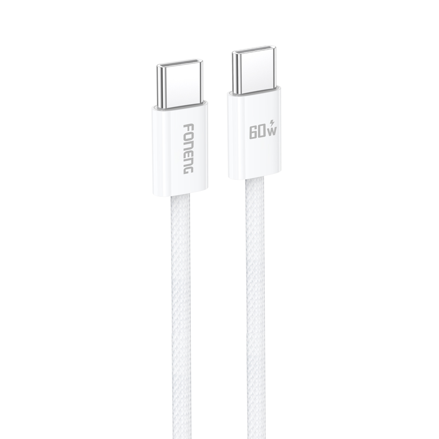Foneng Кабель X110 - Type C to Type C - PD 60W 3A 1,2 метра белый