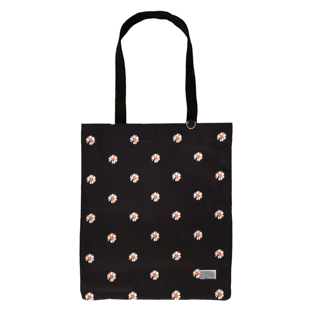 Shopping Bag Wonder Pattern 3 Black