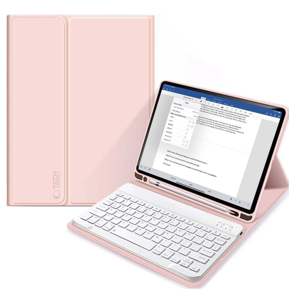 Tech-Protect SC Pen + Keyboard чехол с клавиатурой для iPad 10.9" 2022 - розовый