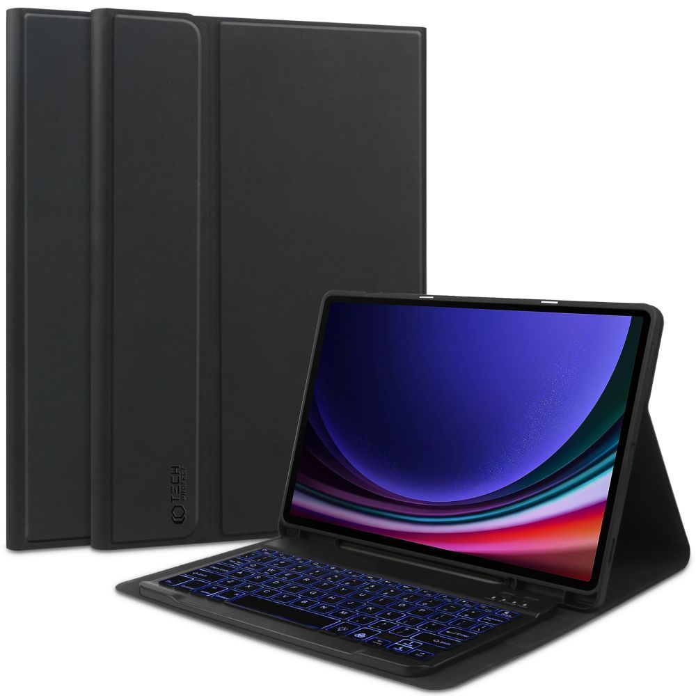 Tech-Protect SC Pen + Keyboard чехол с клавиатурой для Samsung Galaxy Tab S9 FE+ 12.4" X610 / X616B - чёрный