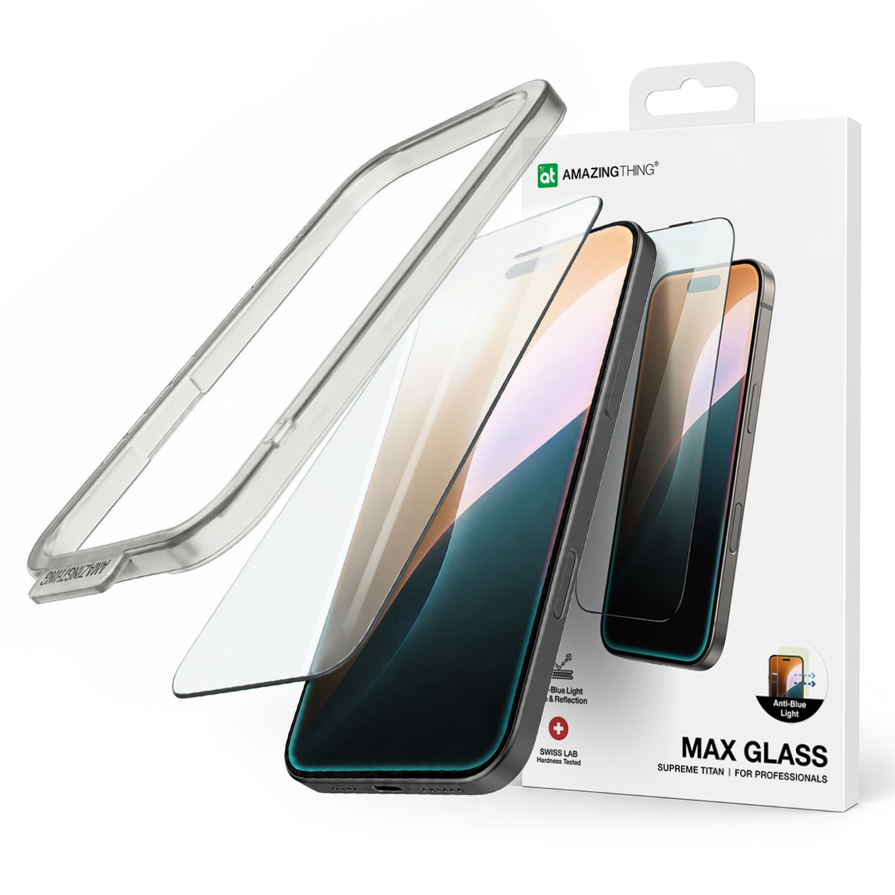 AmazingThing Titan Max FusionFilter 7 temperuotas stiklas skirtas iPhone 17