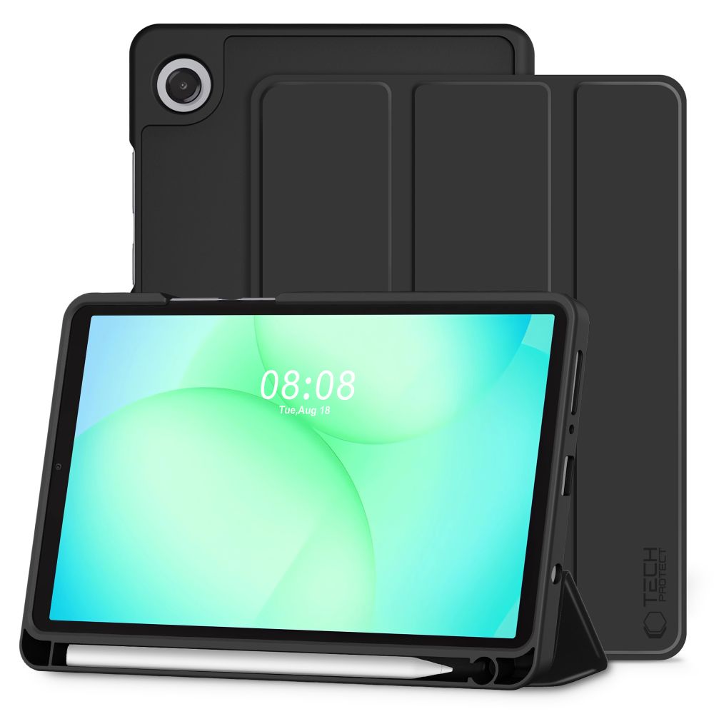 TechProtect SmartCase Pen dėklas Samsung Galaxy Tab A9+ / A11+ Plus 11.0 juodas