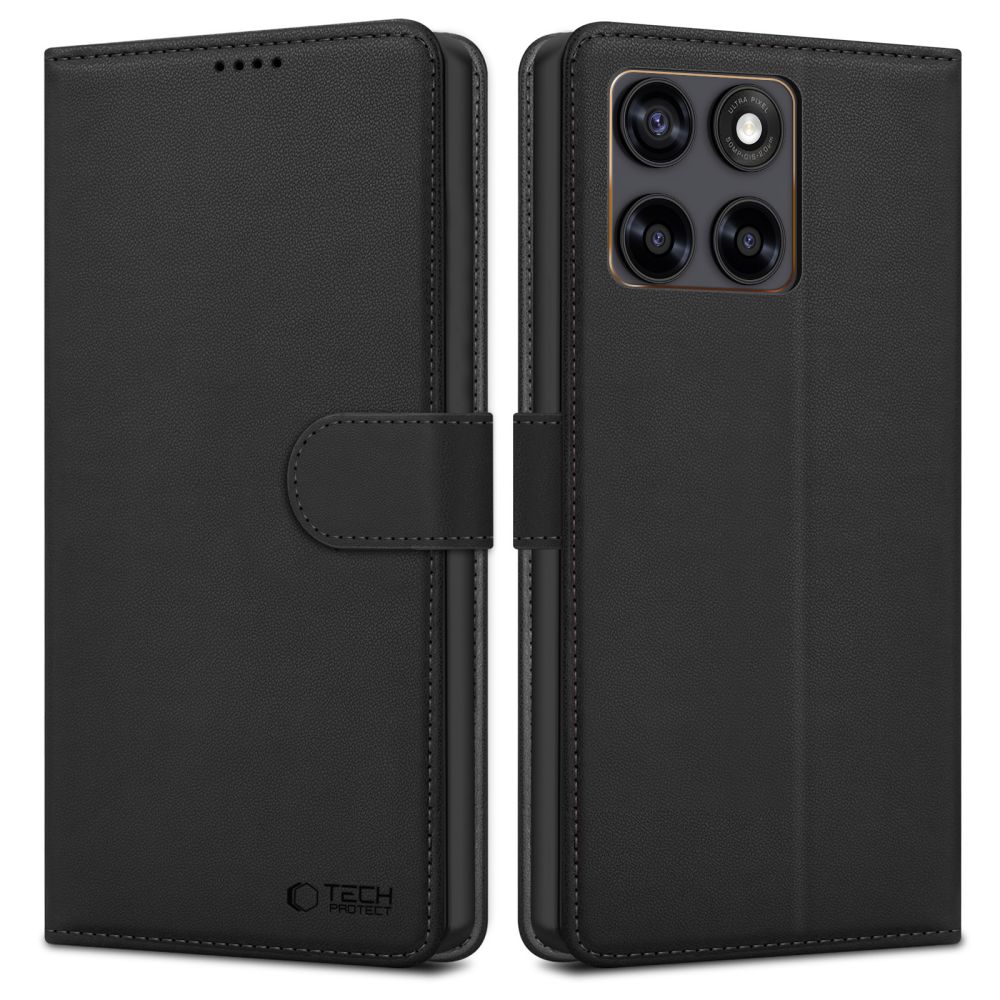 Tech-Protect Wallet dėklas skirtas Motorola Edge 70 Fusion / Fusion + 5G - juodas