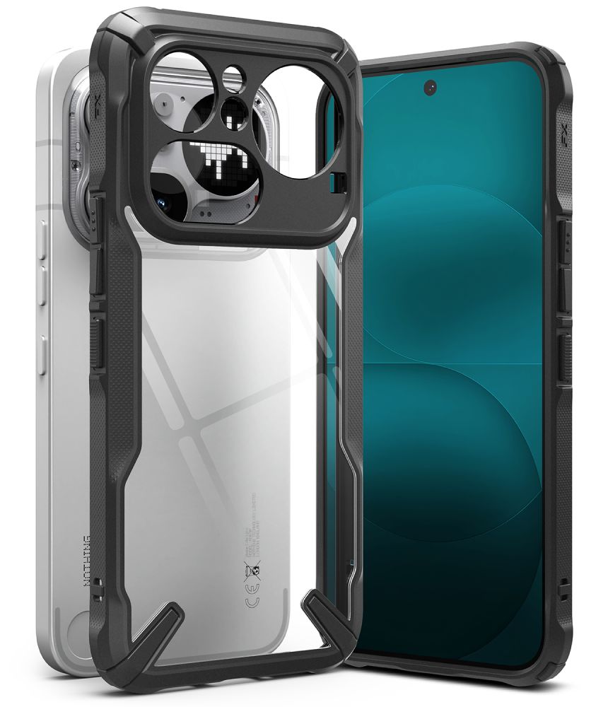 Ringke Fusion X Чехол для Nothing Phone 4A Pro - прозрачный с чёрным