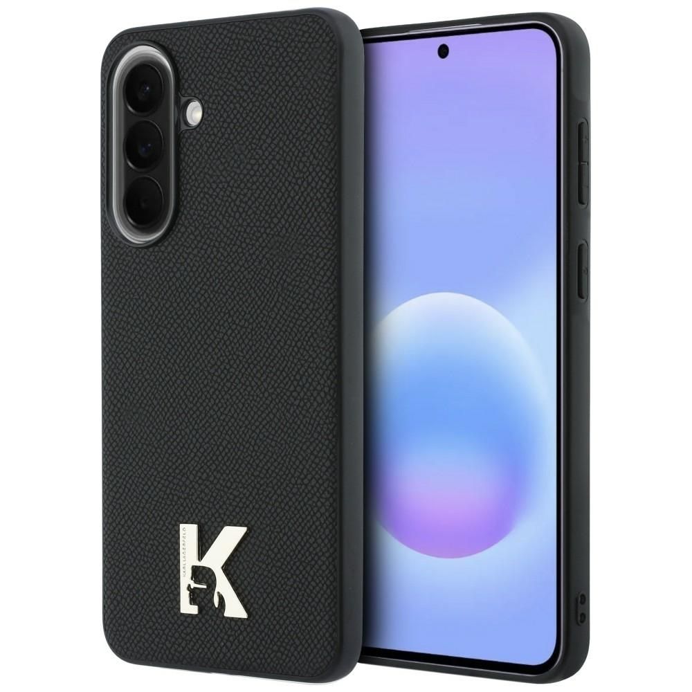 KARL LAGERFELD чехол для Samsung A37 KLHCSA375PGFKHGK (PU W/ KHEAD LOGO BLACK) чёрный