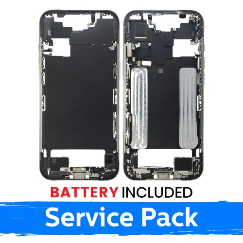 Apple iPhone Air vidurinio rėmo korpusas + baterija / Debesų balta / (Aptarnavimo pakuotė)