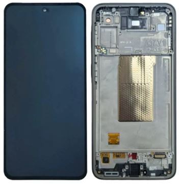 LCD screen Samsung A376 A37 5G with touch screen and frame Charcoal original (service pack)
