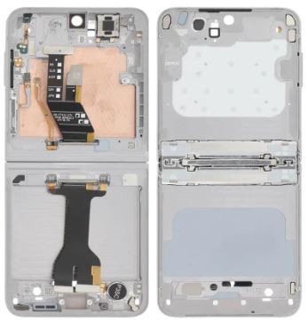 Средняя рамка Samsung F741 Z Flip6 5G Silver Shadow оригинал (б/у Grade A)