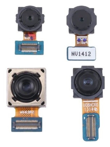 Камера Samsung A325 A32 4G (SET,4pcs)(64MP,Wide/8MP,Ultrawide/5MP,Macro/5MP,Depth) задняя оригинальная (used Grade A)