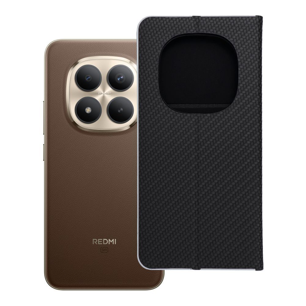 Флип-чехол Xiaomi Redmi NOTE 15 PRO PLUS 5G Luna Book Carbon черный