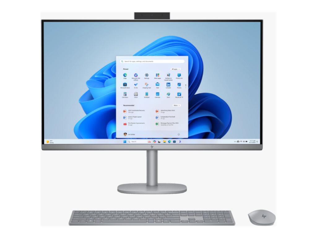 HP OStd X AiO 32 atnaujintas sidabrinis (B)