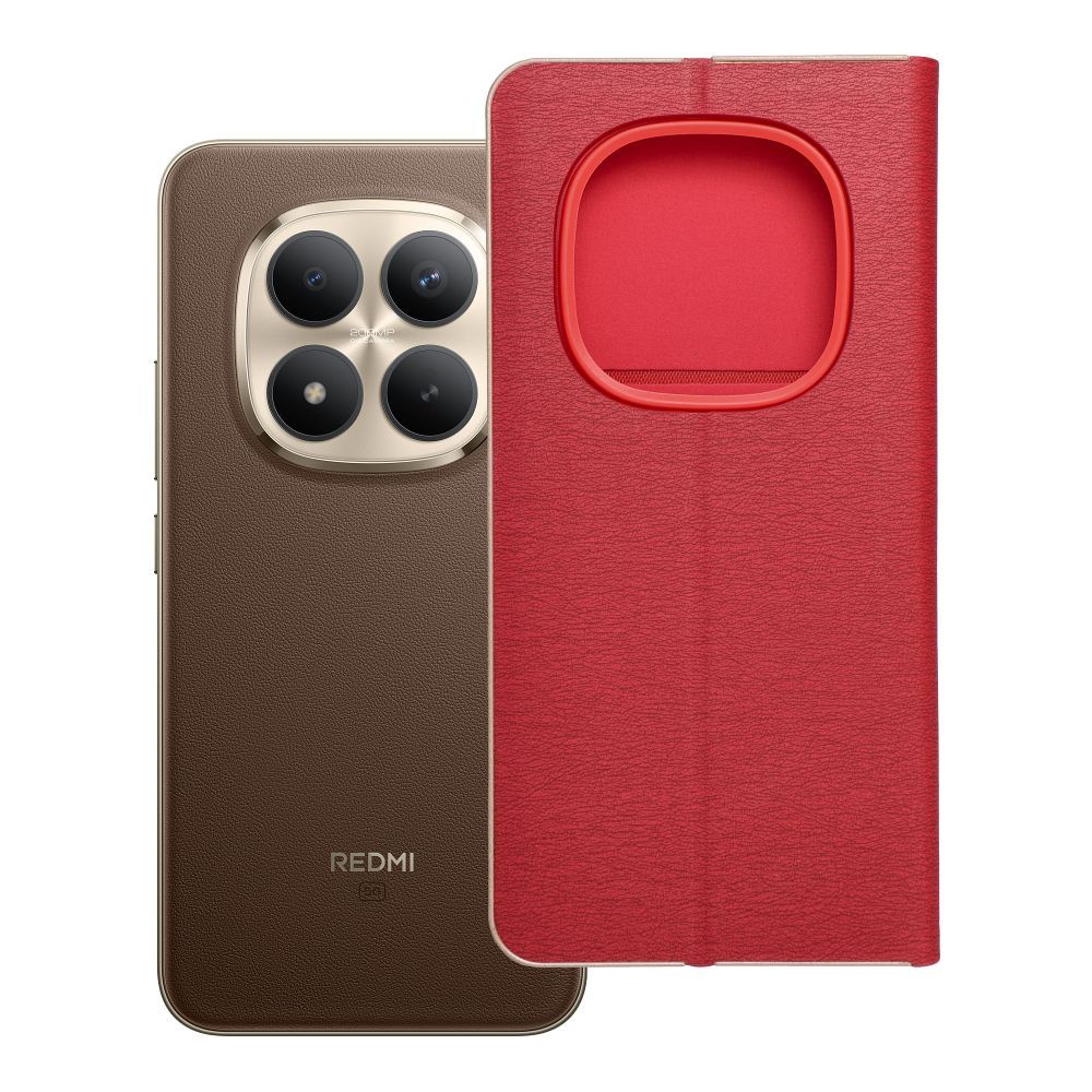 LUNA Book Gold, skirtas XIAOMI Redmi Note 15 PRO PLUS 5G raudonos spalvos