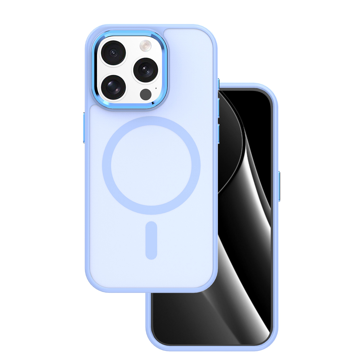 Frozen Magnetinis dėklas telefonui iPhone 15 Pro 6,1" šviesiai mėlynas