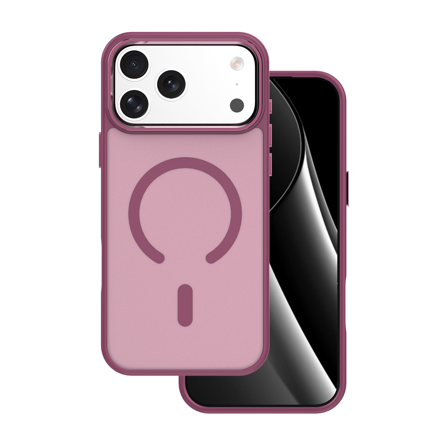 Frozen Mag dėklas for iPhone 17 Pro 6,3" raudonas open ring