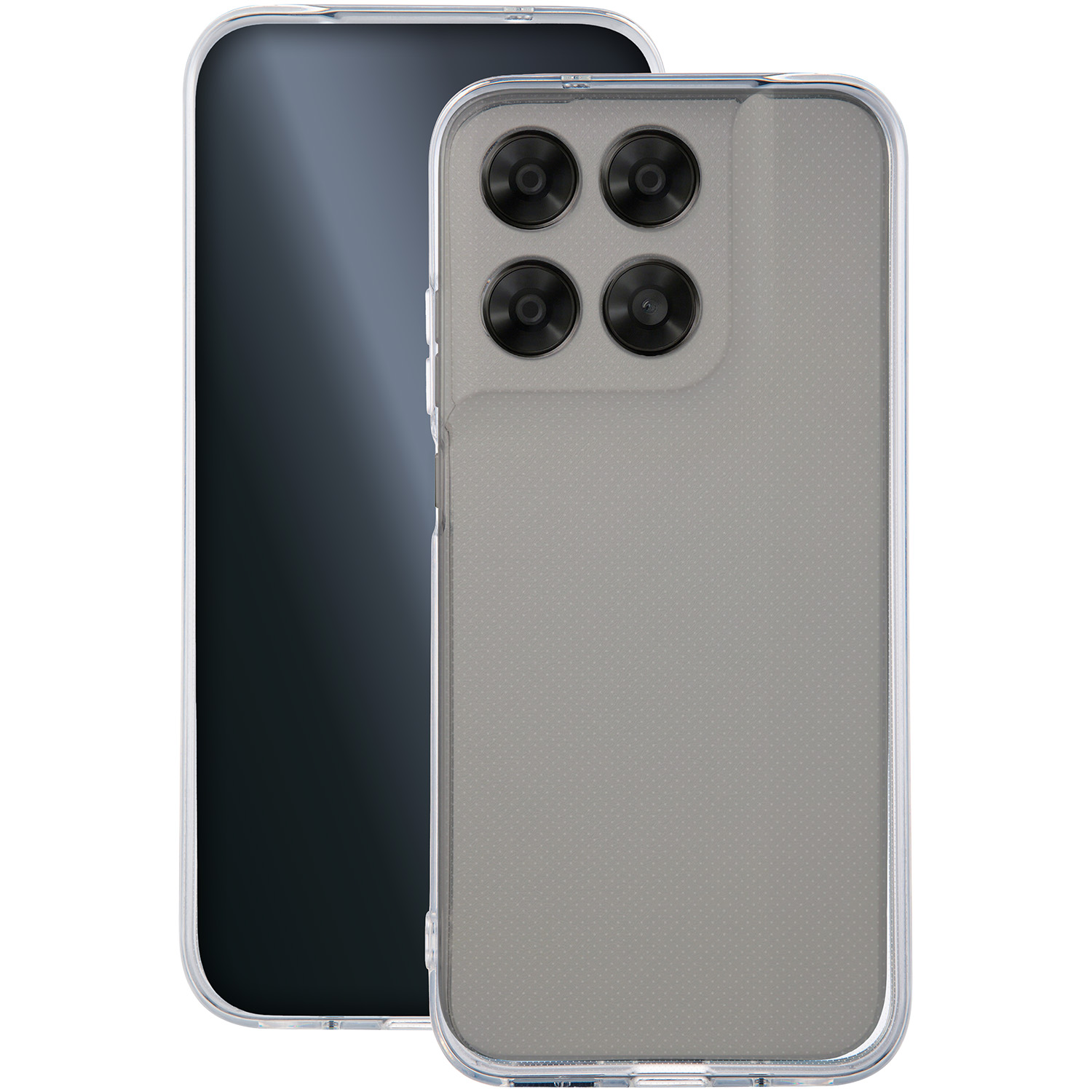 Тонкий чехол 2 мм для Motorola Moto G67 5G / G77 5G — прозрачный
