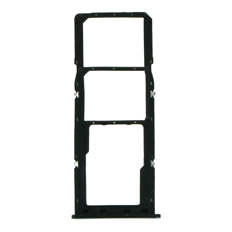 SIM kortelės laikiklis Samsung A715 A71 2020, prizminės intensyvios juodos spalvos, OEM