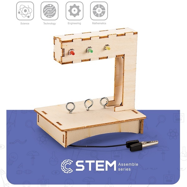 Wooden Assembly Kit "Traffic Lights", STEM Educational Toy