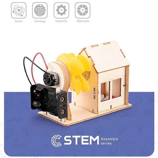 Wooden Assembly Kit Tank STEM Educational Toy