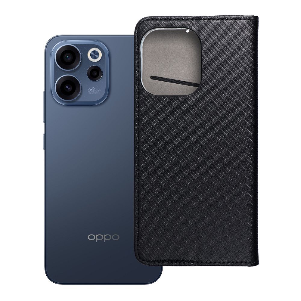 Флип-чехол Oppo Reno 15 Smart Case Book черный