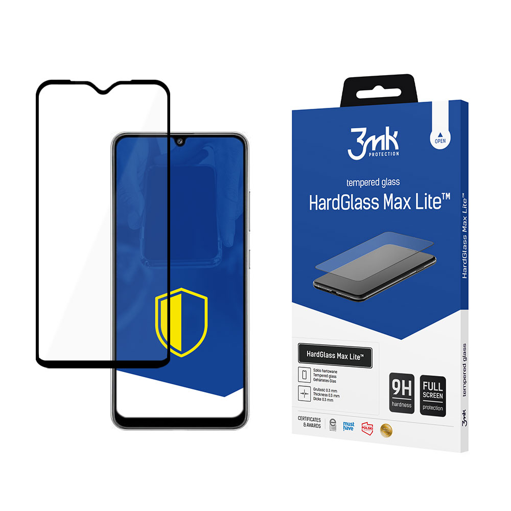 9H 3mk HardGlass Max Lite™ apsauginis stiklas Samsung Galaxy A32 4G