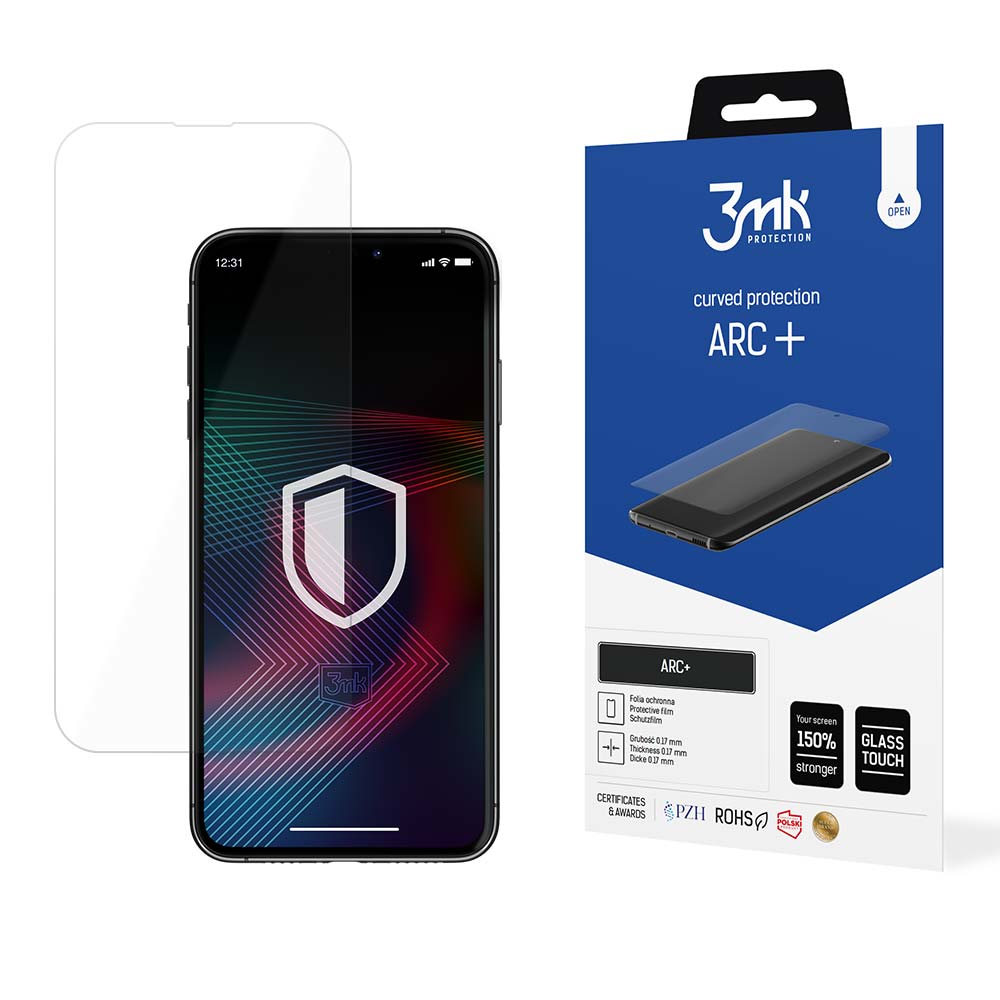 iPhone 14 Pro Max / 14 Plus itin plonas apsauginis stikliukas 3mk ARC+ serija