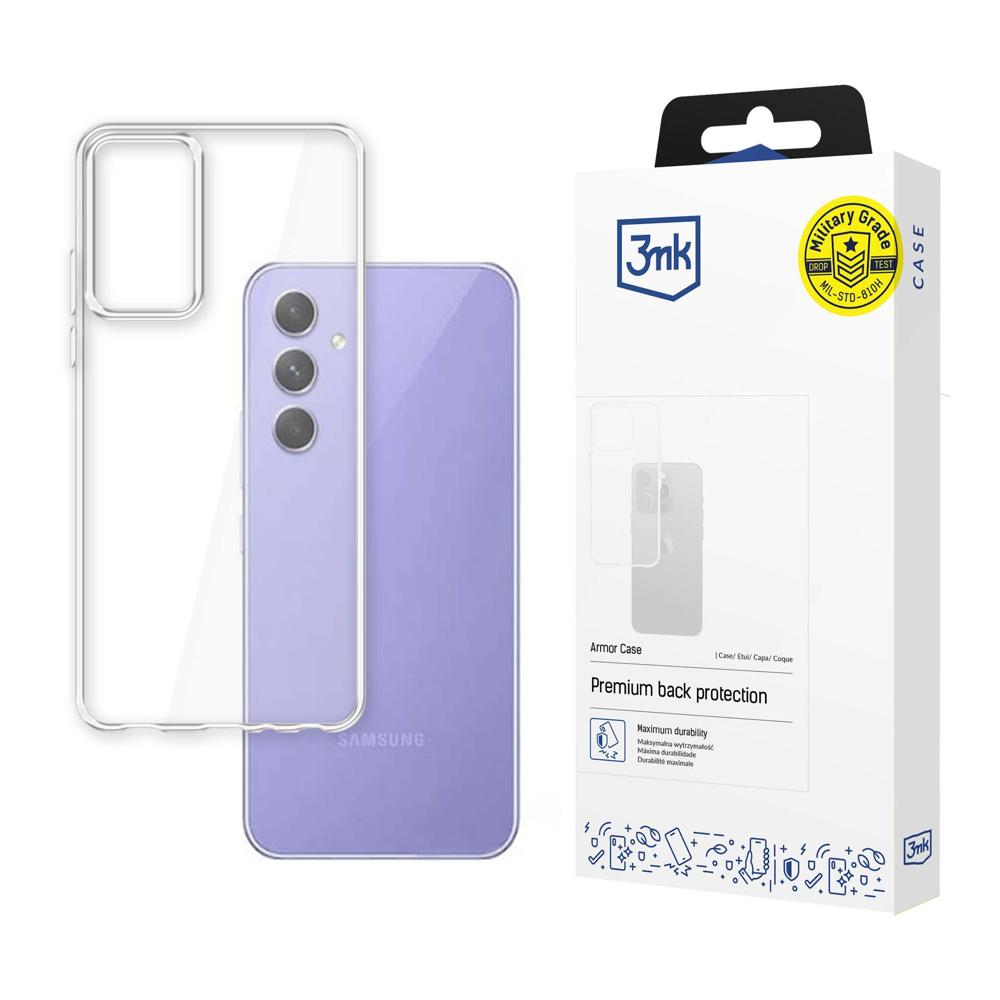 Dėklas telefonui Samsung Galaxy A54 5G 3mk Armor Case serija – skaidrus