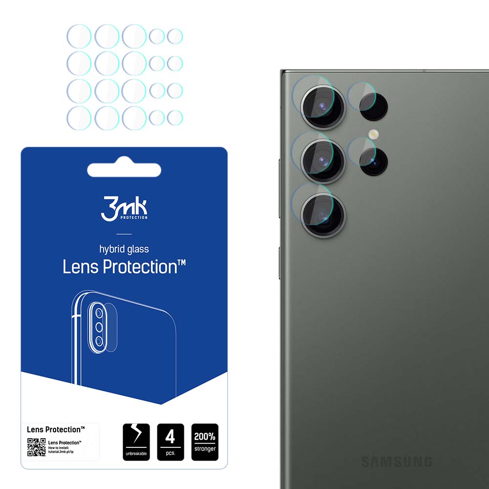 Samsung Galaxy S23 Ultra - 3mk Objektyvo apsauga