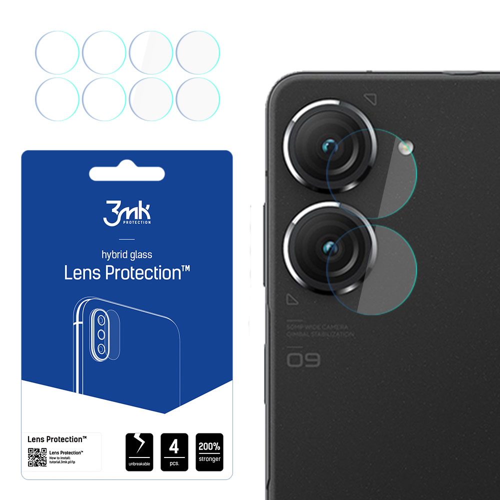 3mk Lens Protection™ hibridinis kameros stiklas Asus Zenfone 9