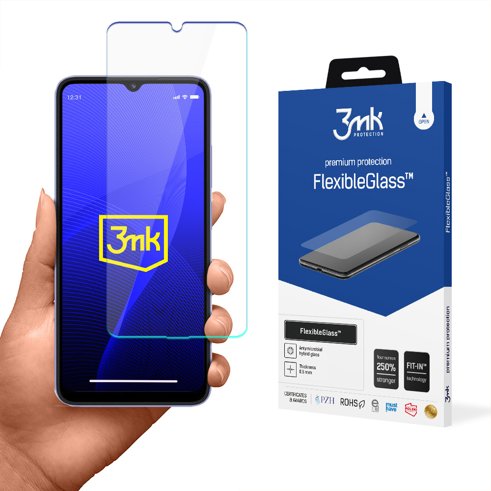 Гибридное защитное стекло 3mk FlexibleGlass для Xiaomi Redmi 12C