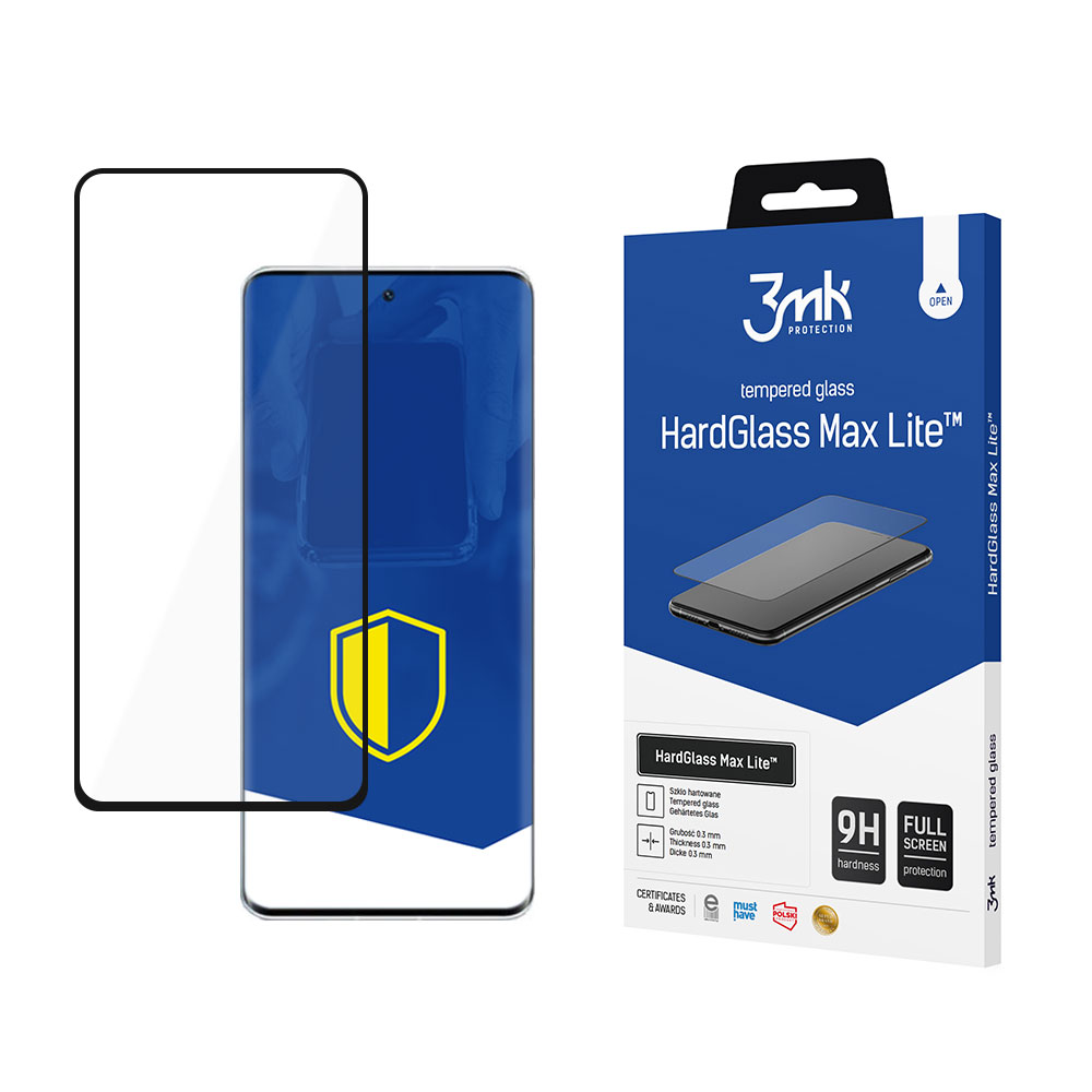 9H 3mk HardGlass Max Lite™ стекло на Xiaomi 12 Lite