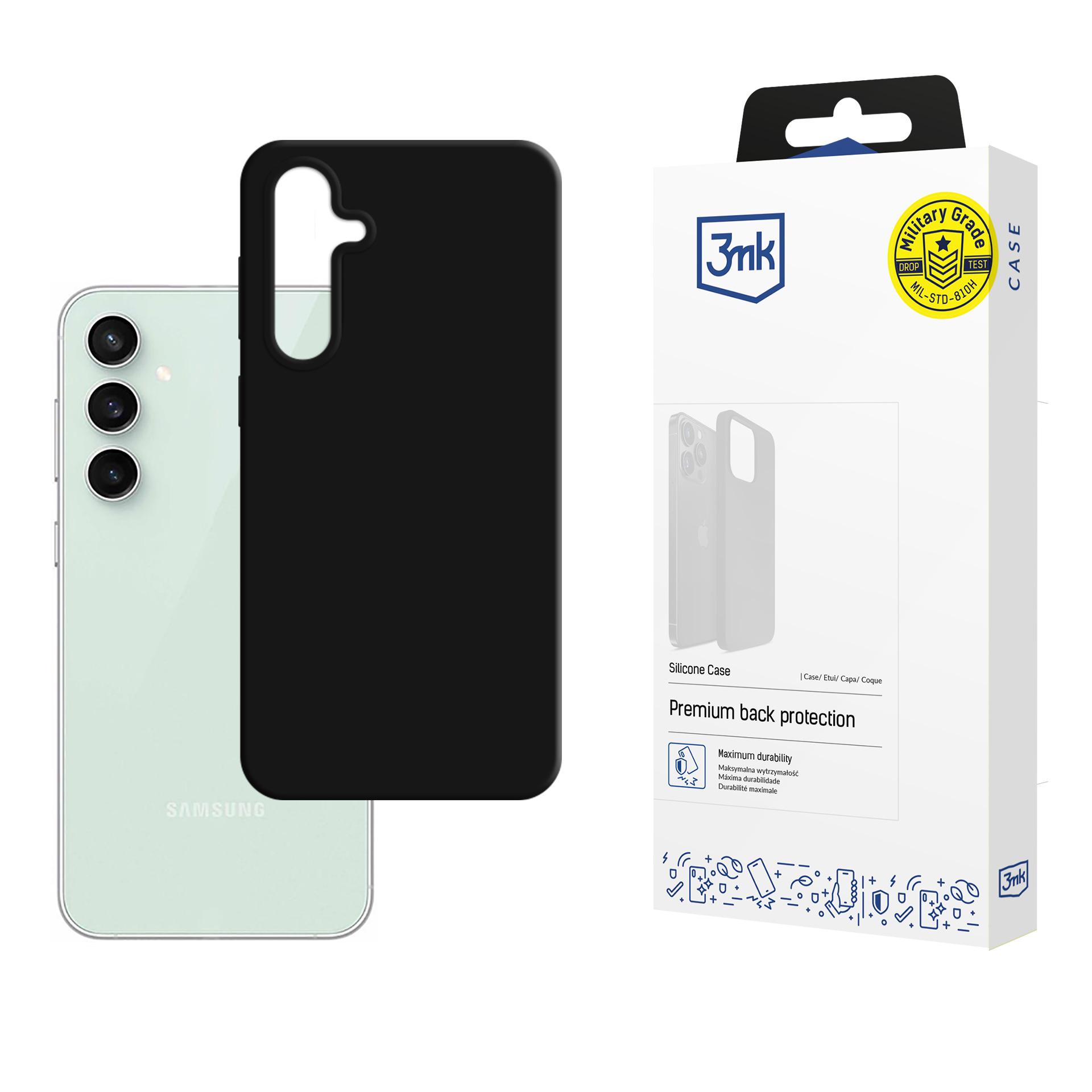 3mk „Silicone Case“ dėklas, skirtas „Samsung Galaxy S23 FE“
