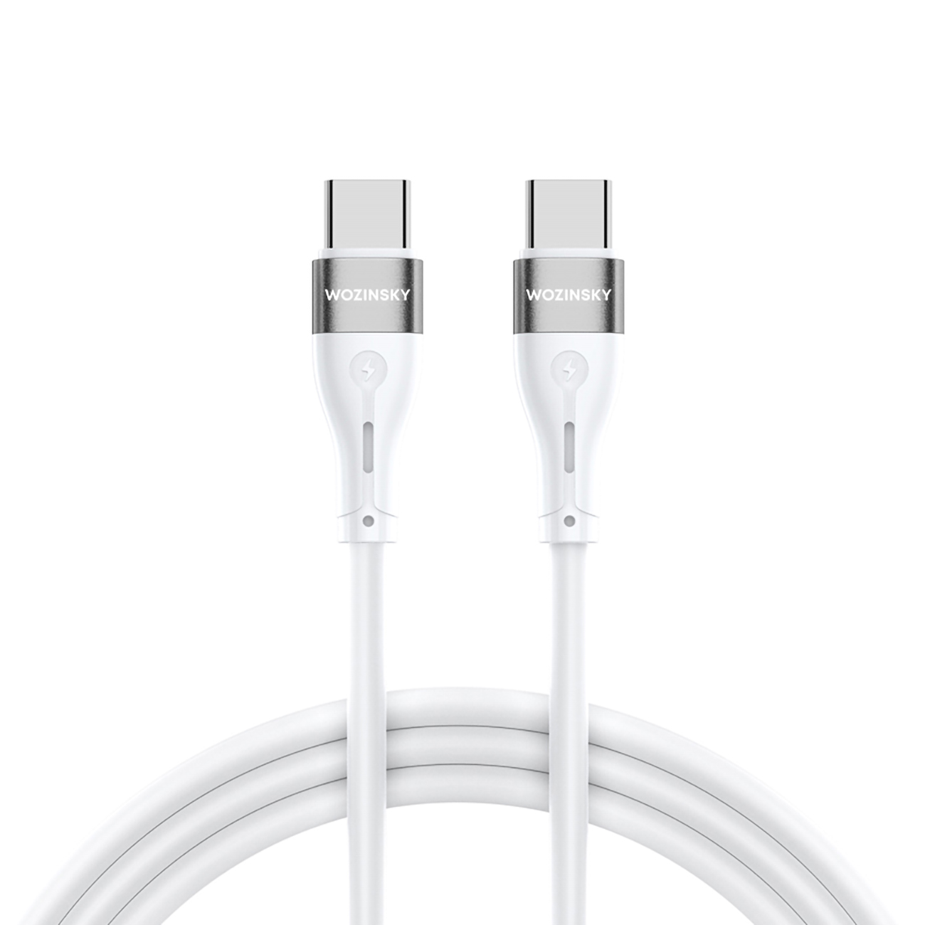 Wozinsky WSTCC1 кабель USB-C USB-C PD 65W 1м - белый